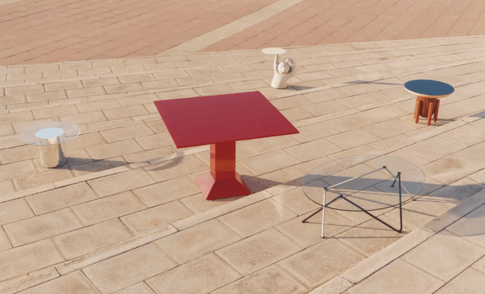 Mettsass from BD Barcelona Dining Tables by Ettore Sottsass