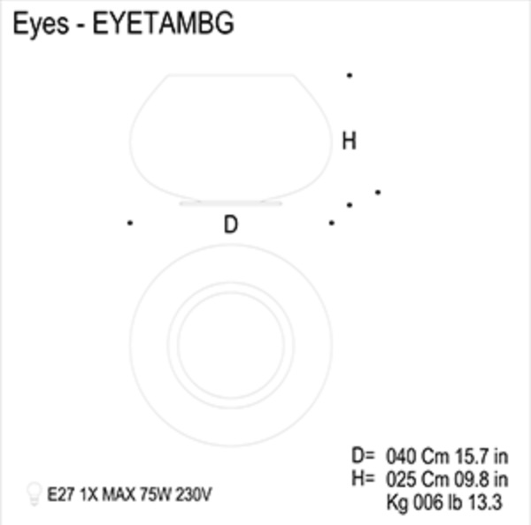Screenshot - rewire Eyes Eyetambg Table Lamp from Mazzega 1946 Table Lamps by Giovanni Barbato