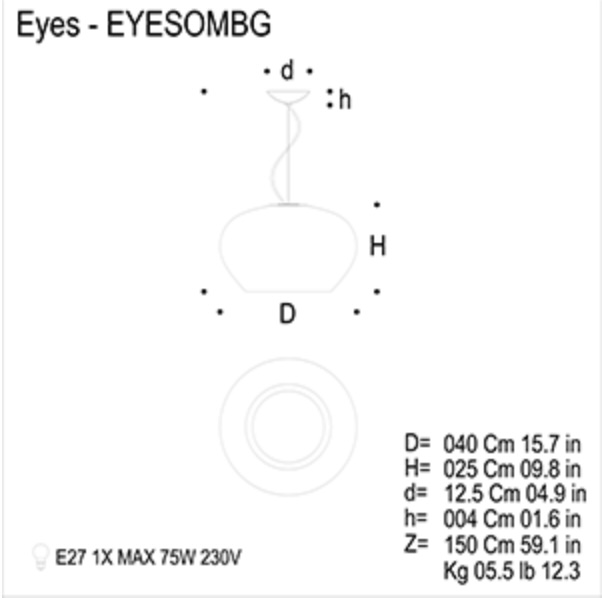 Screenshot - rewire Eyes Eyesombg Pendant from Mazzega 1946 Pendants and Chandeliers by Giovanni Barbato