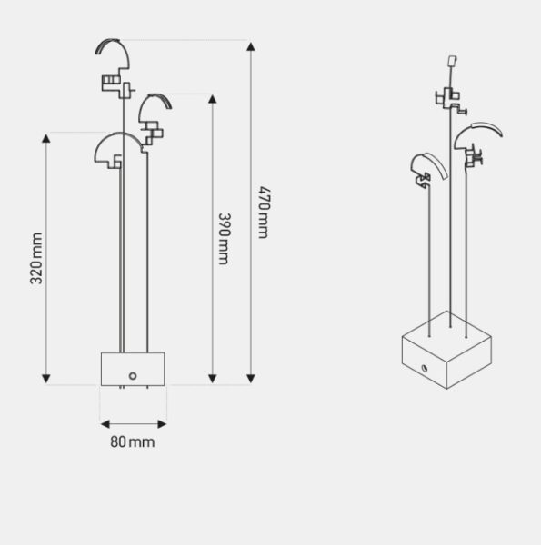 Boucle Table Lamp from DCWéditions Portables by Éric de Dormael