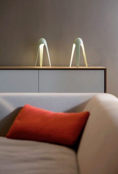 Cyborg from Martinelli Luce Table Lamps by Karim Rashid