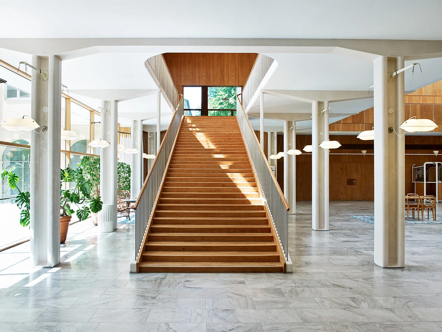 Ga1 Gothenburg City Hall - rewire GA1 Pendant by Gunnar Asplund for Blond from Blond Pendants and Chandeliers by Gunnar Asplund