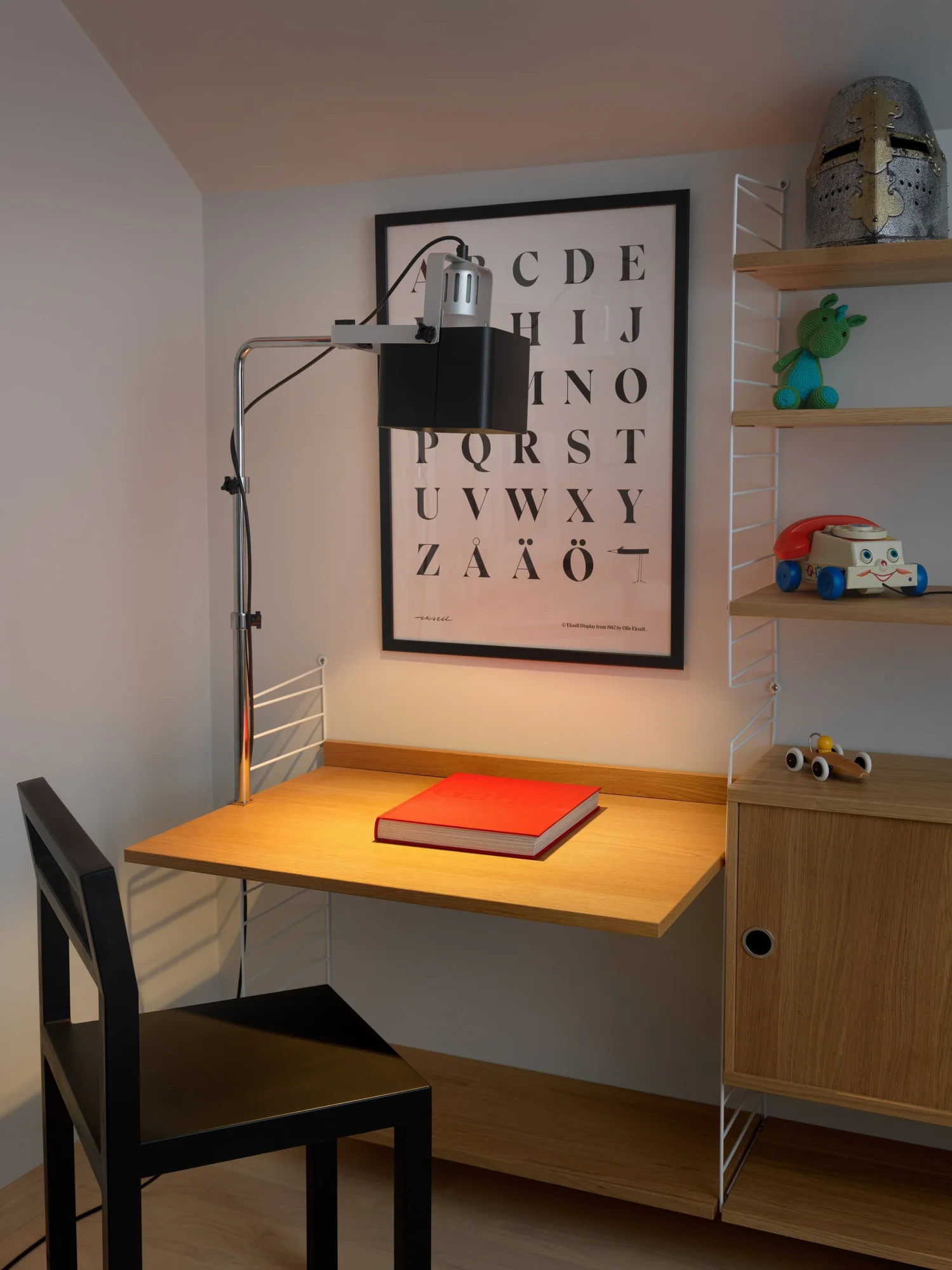 Yk100b2+home+2 - rewire YK100B2 Table Light by Yrjö Kukkapuro for Blond from Blond Table Lamps by Yrjö Kukkapuro