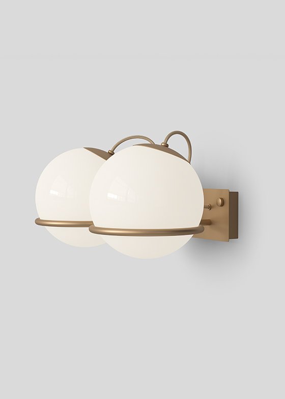 Astep_model-238-2_01-champagne-on - rewire Model 238/2 from Astep Wall Lights and Sconces by Gino Sarfatti