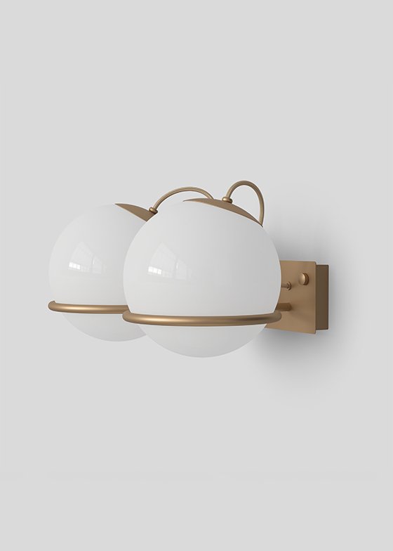 Astep_model-238-2_02-champagne-off - rewire Model 238/2 from Astep Wall Lights and Sconces by Gino Sarfatti