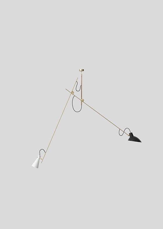 Astep_vv-cinquanta_suspension_brass-black-white - rewire VV Cinquanta Suspension from Astep Excluded by Vittoriano Viganó