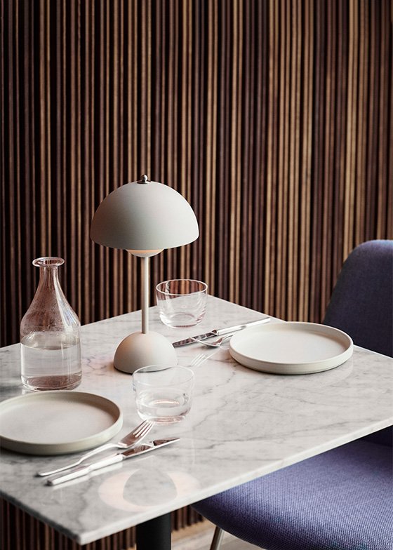 Flowerpot VP9 Portable Table Lamp - rewire