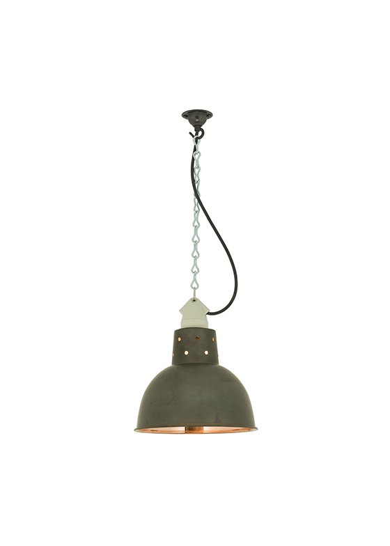 Dp7165_co_we_po_spun-reflector - rewire Spun Reflector With Suspension Lampholder 7165 from Original BTC Excluded by Davey Lighting