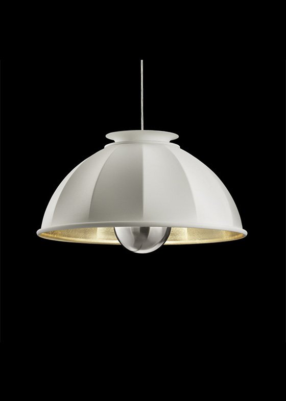 Fortuny-cupola-63-lamp-white-gold-leaf - rewire Cupola 63 from Fortuny Excluded by Mariano Fortuny