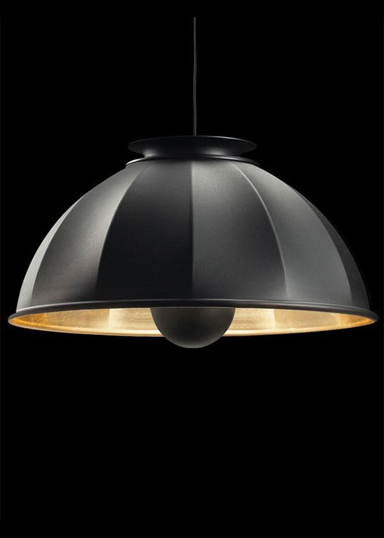 Fortuny-cupola-76-lamp-black-gold-leaf - rewire Cupola 76 from Fortuny Excluded by Mariano Fortuny