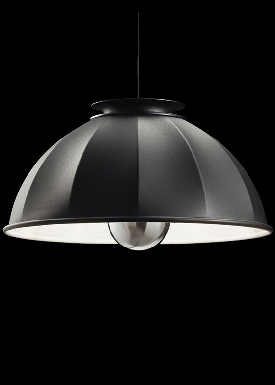 Fortuny-cupola-76-lamp-black-white - rewire Cupola 76 from Fortuny Excluded by Mariano Fortuny