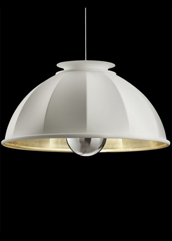Fortuny-cupola-76-lamp-white-gold-leaf - rewire Cupola 76 from Fortuny Excluded by Mariano Fortuny