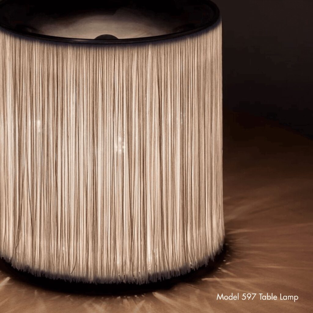Model 597 Table Lamp - rewire fringed cylinder