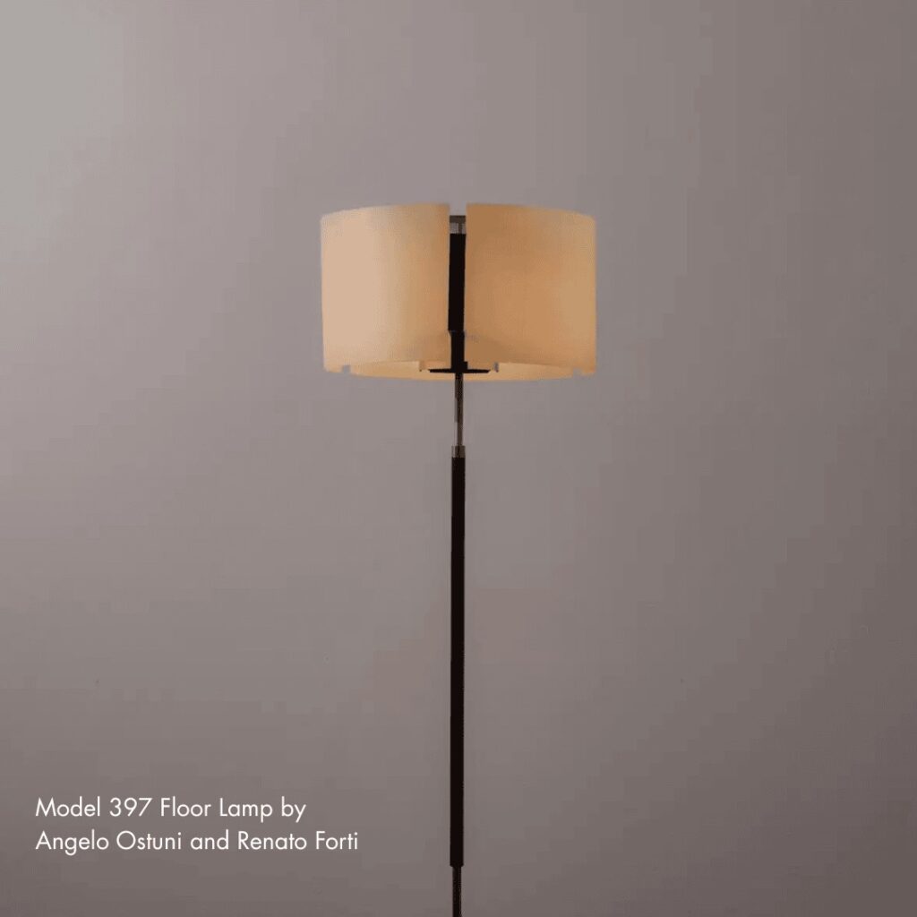 Model 397 Floor Lamp by Angelo Ostuni and Renato Forti - rewire