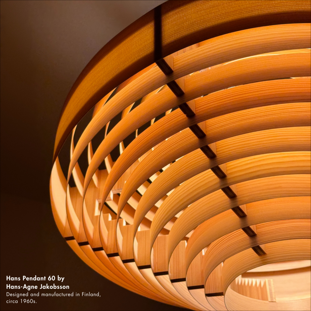 Hans Pendant 60 by Hans-Agne Jakobsson. Designed and manufactured in Finland, circa 1960s.