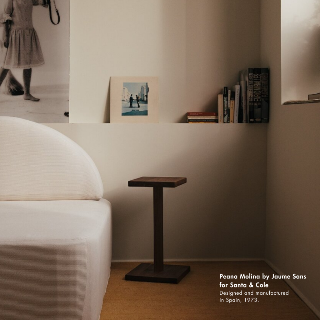 Peana Molina by Jaume Sans for Santa & Cole. Designed and manufactured in Spain, 1973.