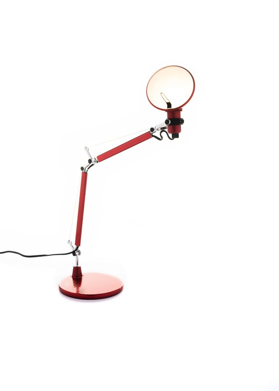 Rewire-artemide___micro-red2 - rewire Tolomeo Micro from Artemide Table Lamps by Giancarlo Fassina
