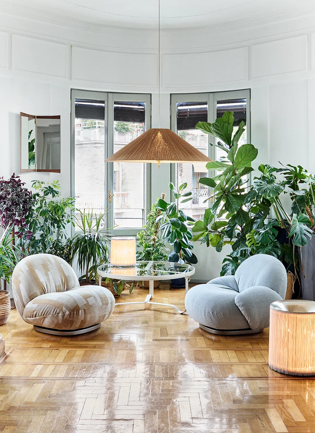 10119421_l_1972+pendant_90_bamboo+shade | rewire 1972 Pendant from Gubi Pendants & Chandeliers by Paavo Tynell