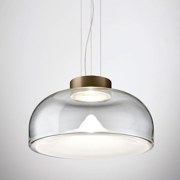 Aella_s45_oro_macchia | rewire Aella S 45 from Leucos Pendants and Chandeliers by Toso & Massari