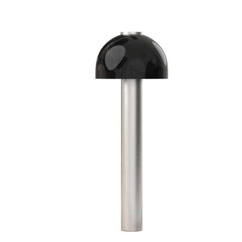 Tbb400-0524-copy-500x500 | rewire Metal vertical post with a glossy black dome-shaped cap (looks like a bollard)
